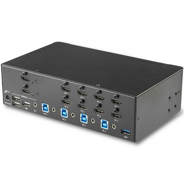 Startech Switch Kvm 4 Puertos 2xhdmi 4k