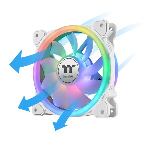 Thermaltake Swafan 14 Rgb Radiador Fan Tt Premium Edition White (3-Fan Pack), Cl-F146-Pl14sw-A