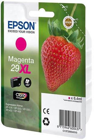 Epson Tinta Magenta Xp 235 332 335 432 435 - Nº 29 Xl