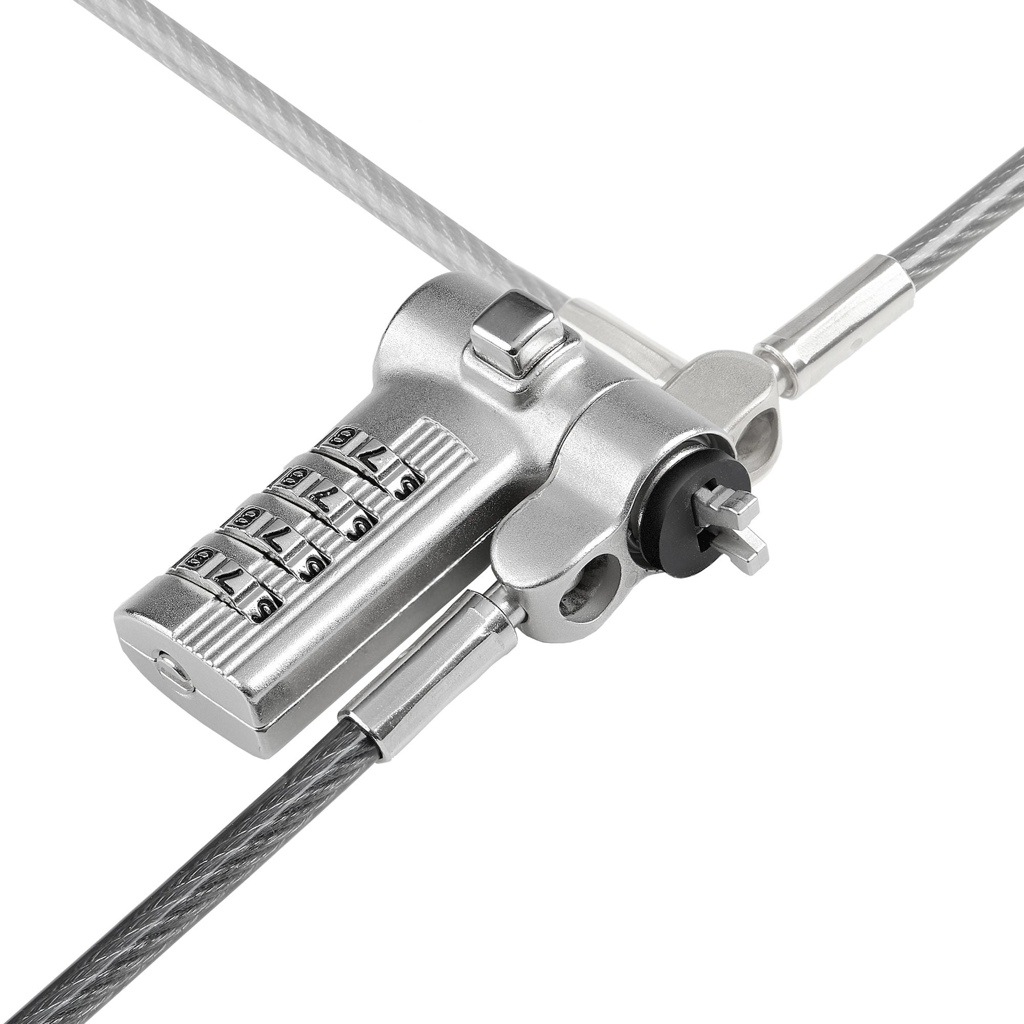 Startech.Com Cable De 2m Universal De Seguridad Para Portátiles  Compatible Con Noble Wedge/Nano/K-Slot - Cerradura De Combinación - Anticorte - Antirrobo