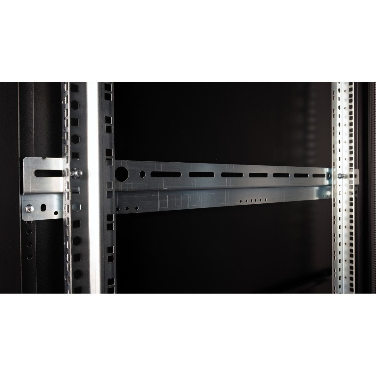 Roline 19-Zoll Serverschrank Pro 42 He, 600x1000 Bxt Schwarz Plexiglas