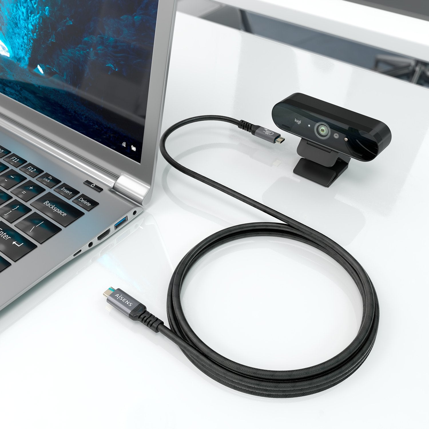EAN 8435739904503 - AISENS A107-0988 cable USB USB 3.2 Gen 2x2 3 m USB C 20 Gbit/s imagen 4