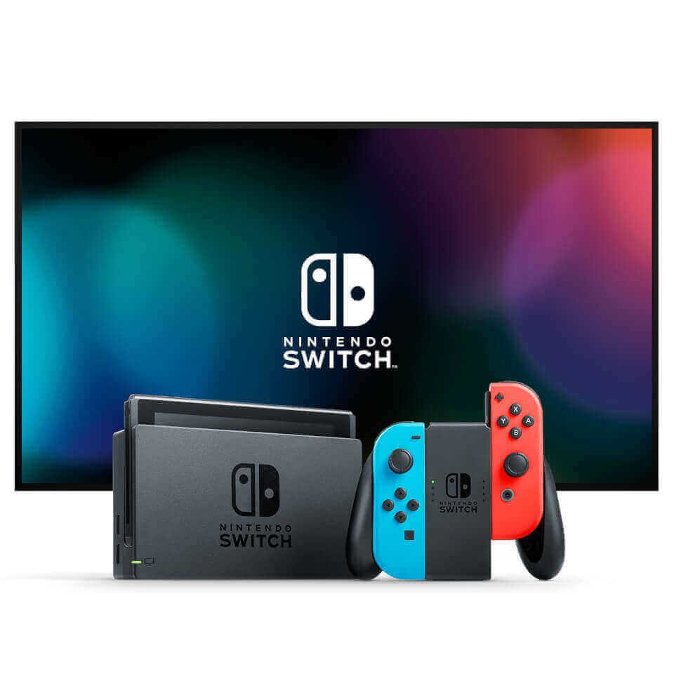 Nintendo Switch Roja Y Azul Incluye 2 Mandos Joy-Con + Juego Ring Fit Adventure + Ring-Con + Cinta Para La Pierna