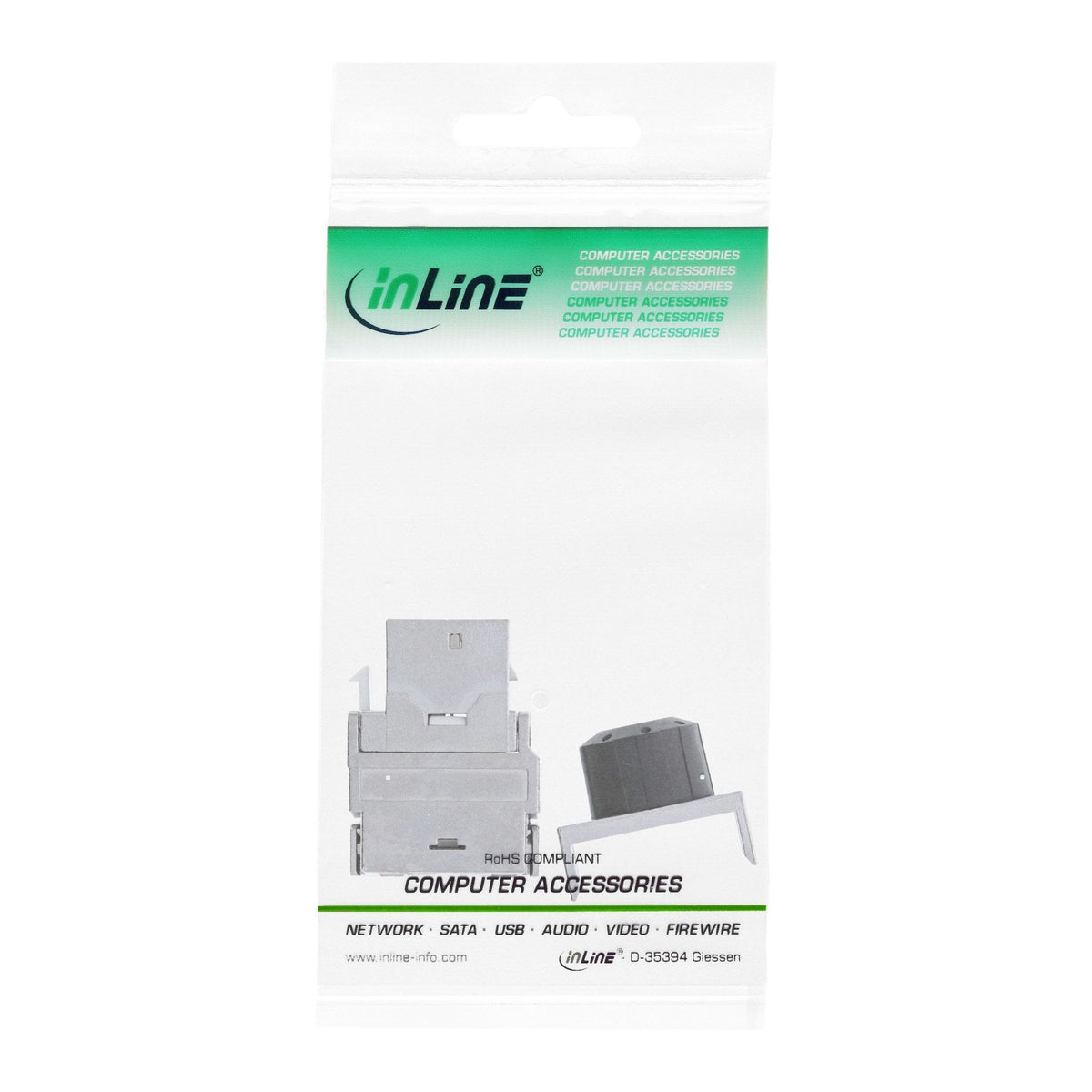 Módulo Inline Premium Rj45 Keystone Jack Snap-In Cat.6a, Con Cubierta Antipolvo