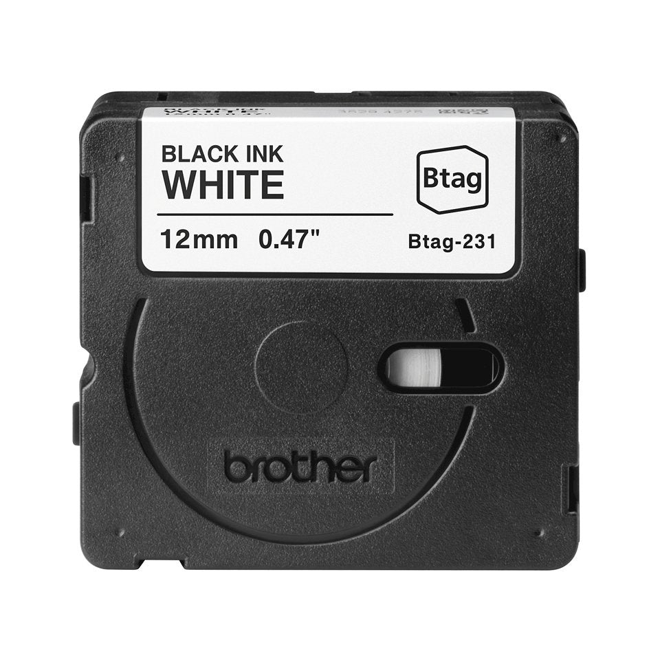 Brojoher Cinta Btag231 / Btag-231 Negro Sobre Blanco