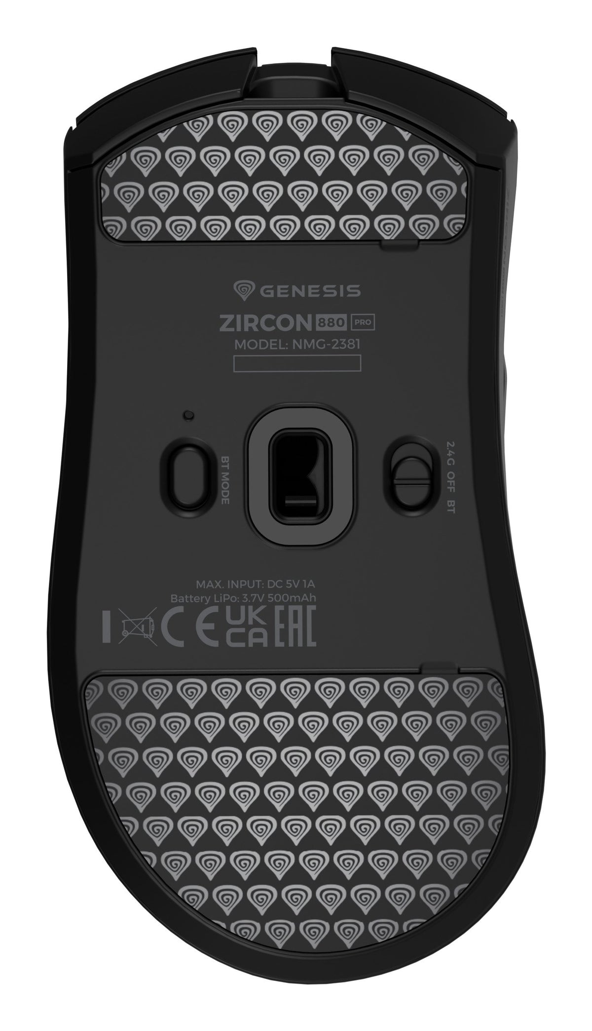 EAN 5901969449990 - GENESIS Zircon 880 Pro ratón Juego Mano derecha RF Wireless + Bluetooth + USB Type-C Óptico 30000 DPI imagen 11