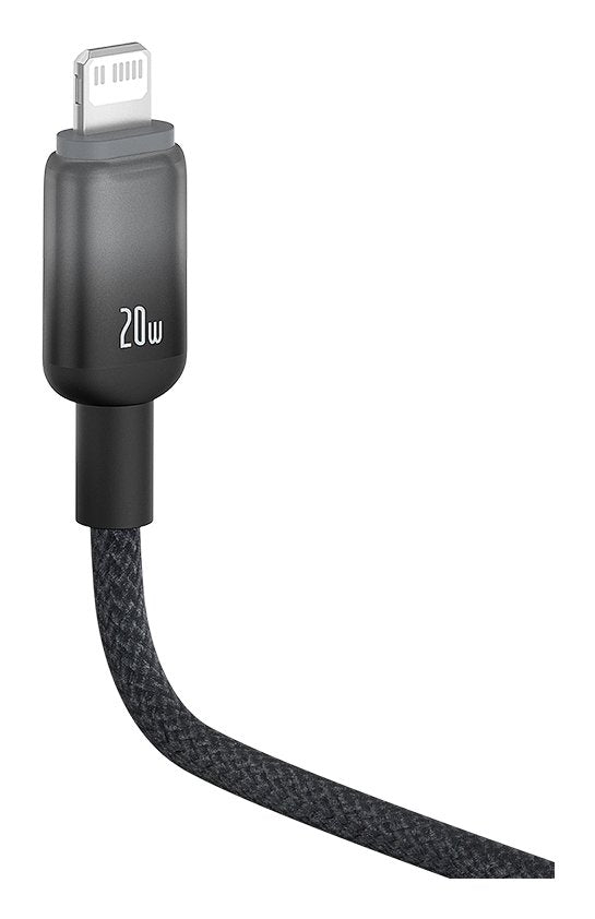 Discolor Series Fast Charging Cable Usb To Ip 2.4a 2m Cluster Black