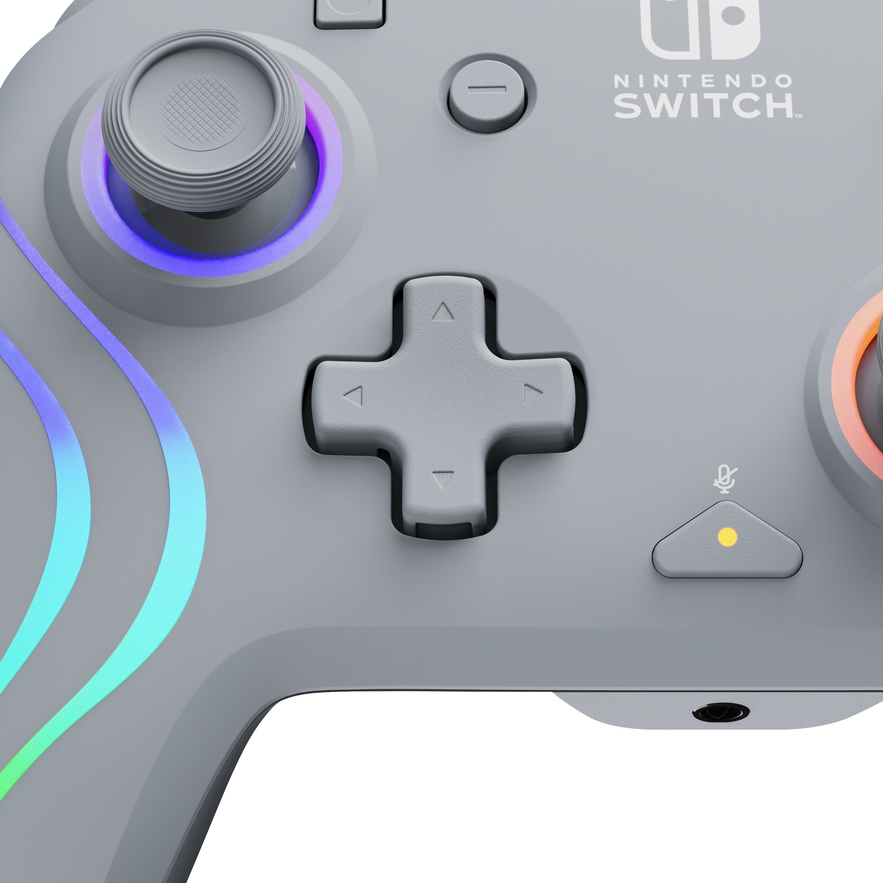 Pdp Afterglow Wave Wired, Gamepad Gris, Para Nintendo Switch 500-237-Ge