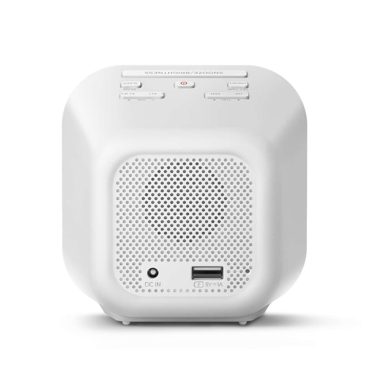 Philips Tar4406/12 Reloj Despertador Digital Blanco