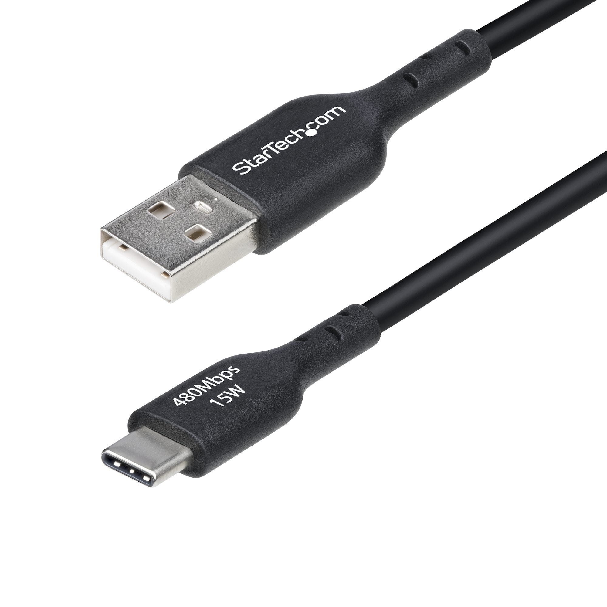 EAN 65030922456 - StarTech.com USB2AC15CMBK cable USB USB 2.0 0,15 m USB A USB C Negro imagen 1