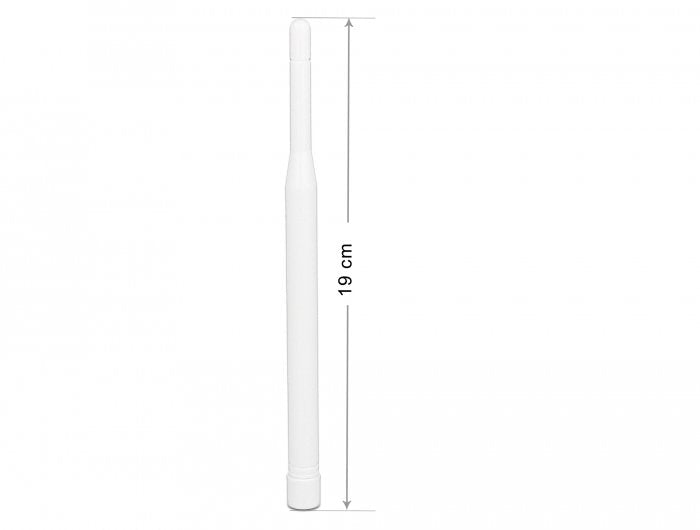 Delock Lte Antenne Sma Stecker 0,3 - 2,9 Dbi Omnidirektional Starr Weiss