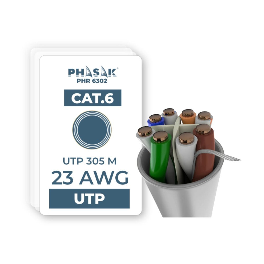 EAN 5605922028665 - Phasak PHR 6302 cable de red Gris Cat6 U/UTP (UTP) imagen 3