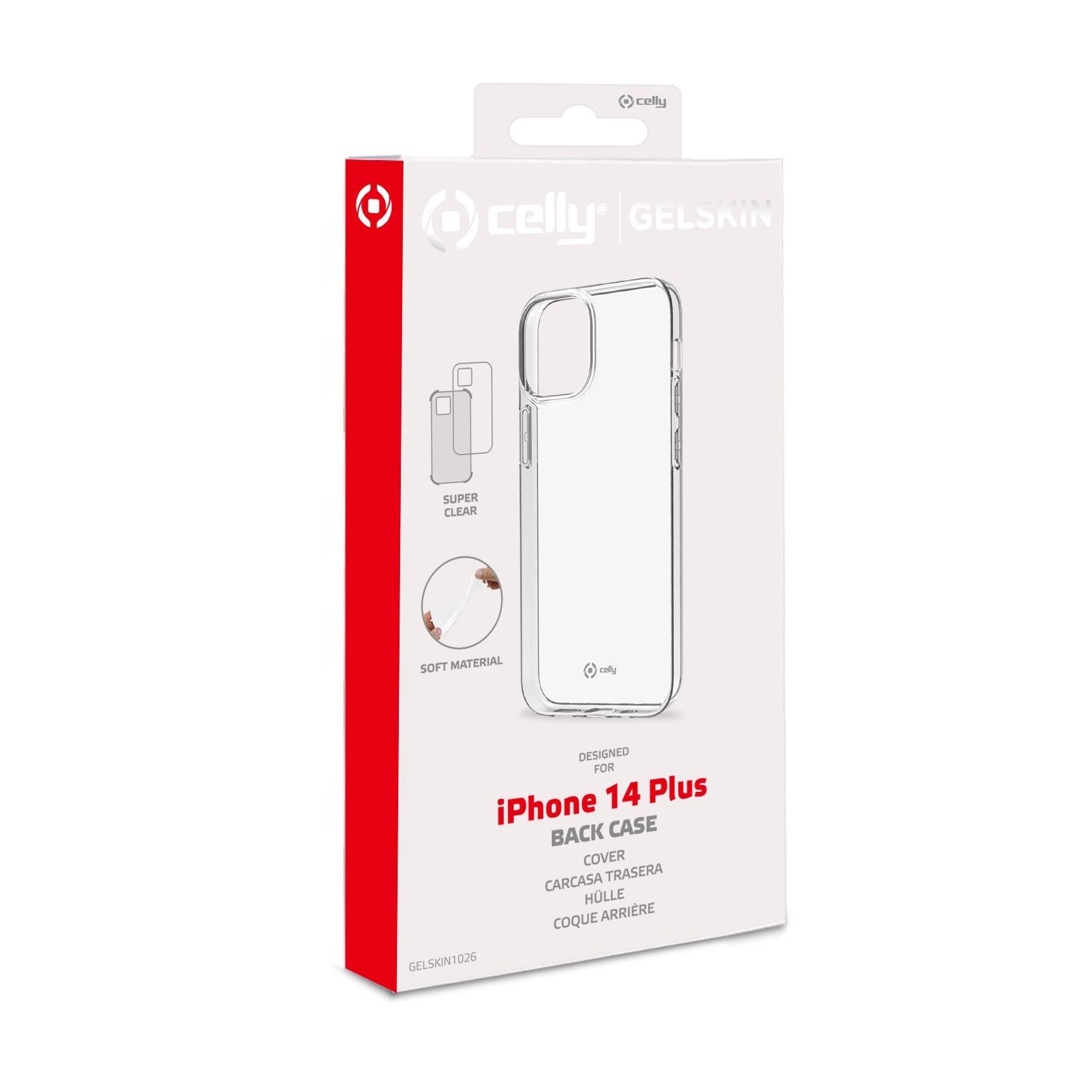 Celly Gelskin Funda Para Iphone 14 Plus 17 Cm (6.7") Transparente