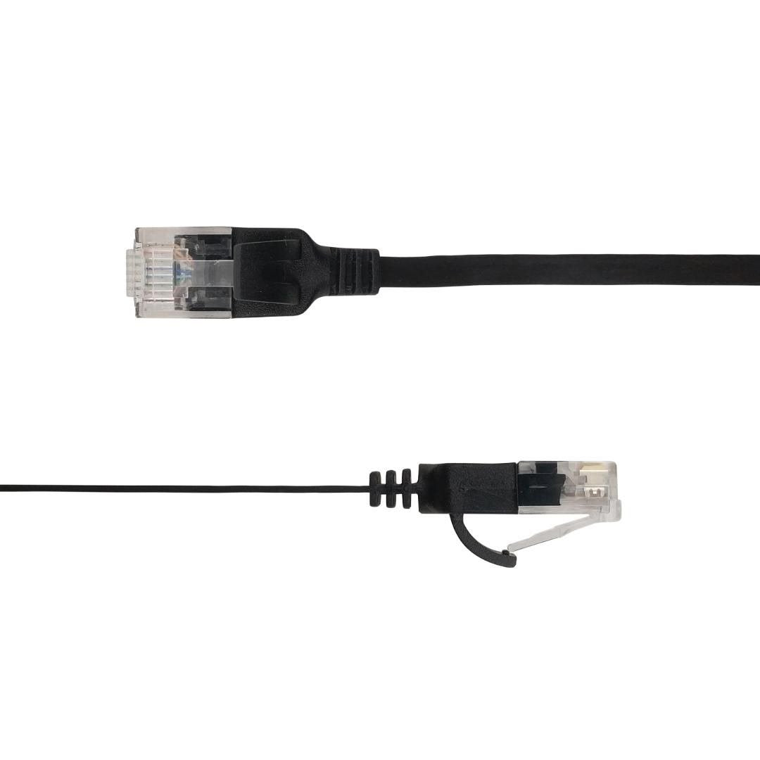 Flat U/Utp Cat6a Black 1.5m Awg 34/7, Pvc, 1x4mm Utp-Fl6a-00150-Blk