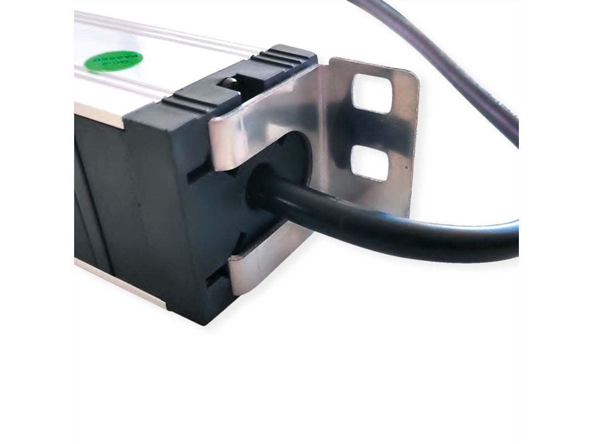 Value 19-Zoll-Steckdosenleiste 7fach Mit Berlastschutz, 1 He, Schutzkontakt-Stecker, 2,8 M