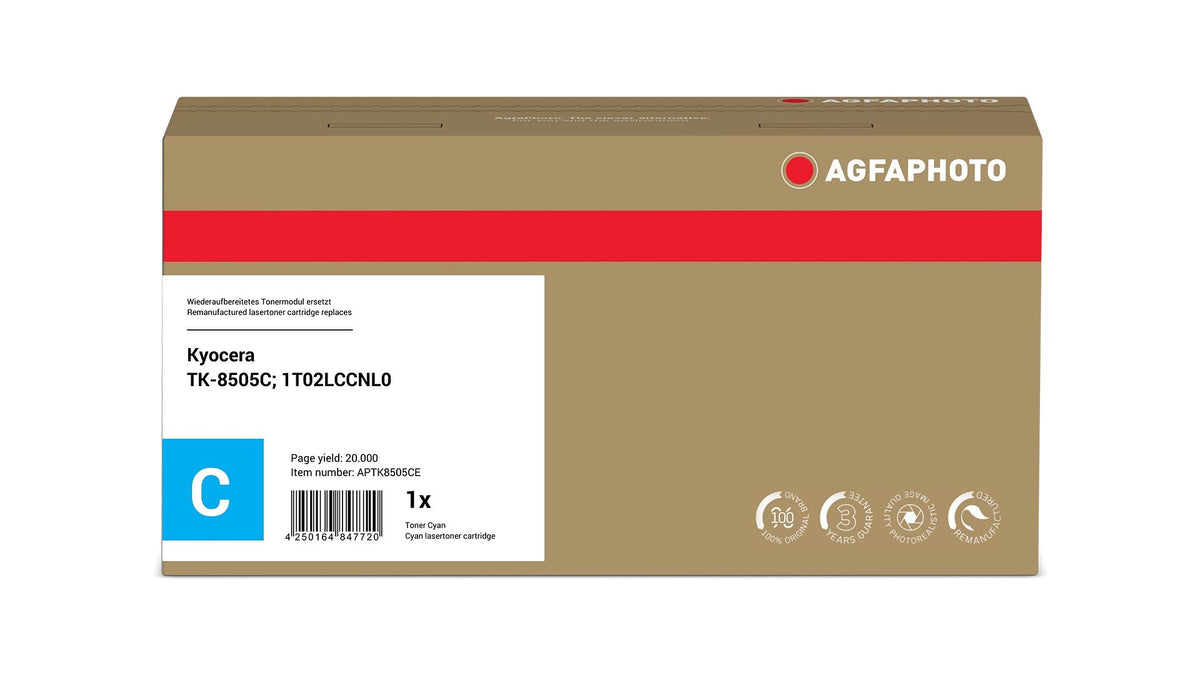 EAN 4250164847720 - AgfaPhoto APTK8505CE cartucho de tóner Compatible Cian imagen 2