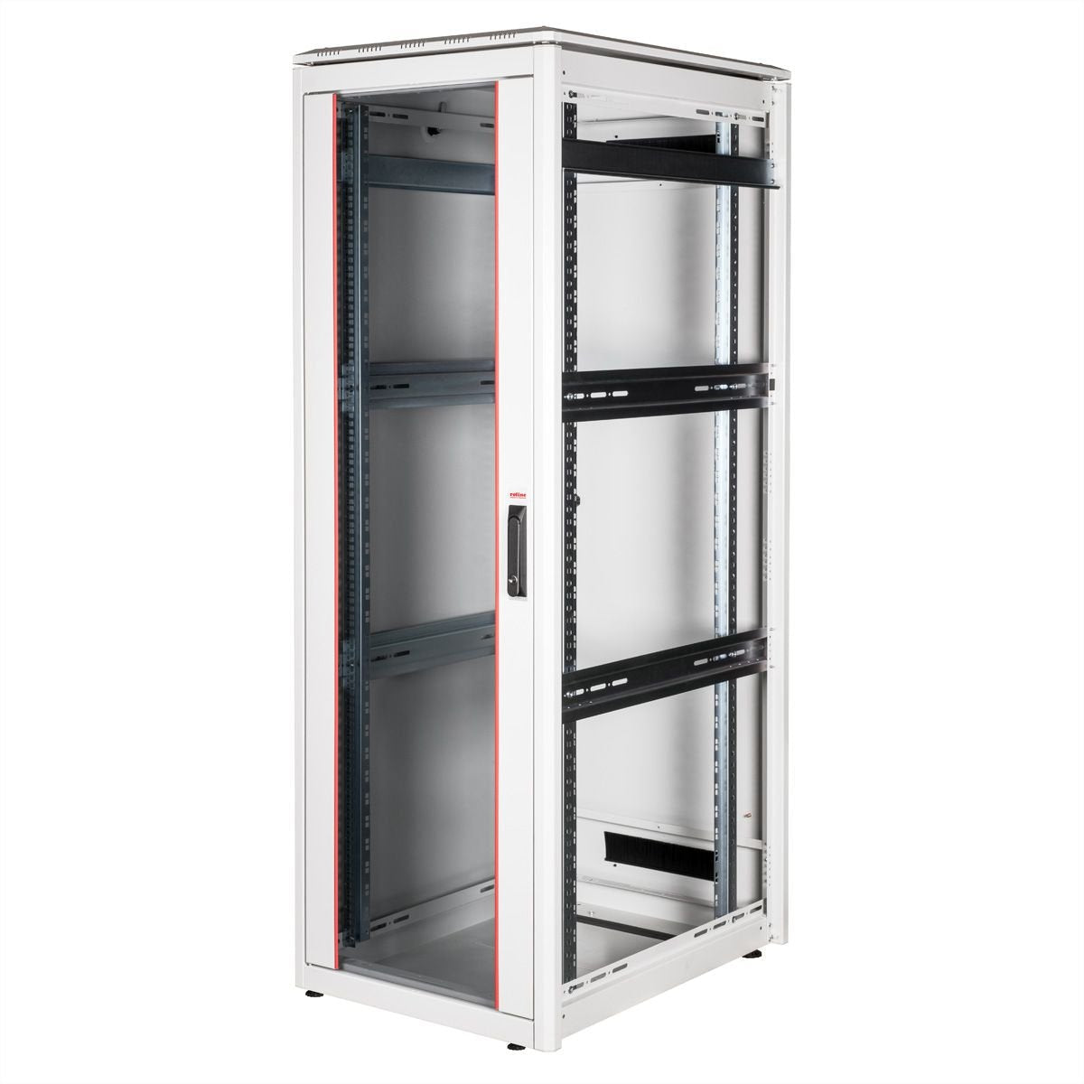 Roline 19-Zoll Netzwerkschrank Pro 36 He, 600x800 Bxt Glastr Grau