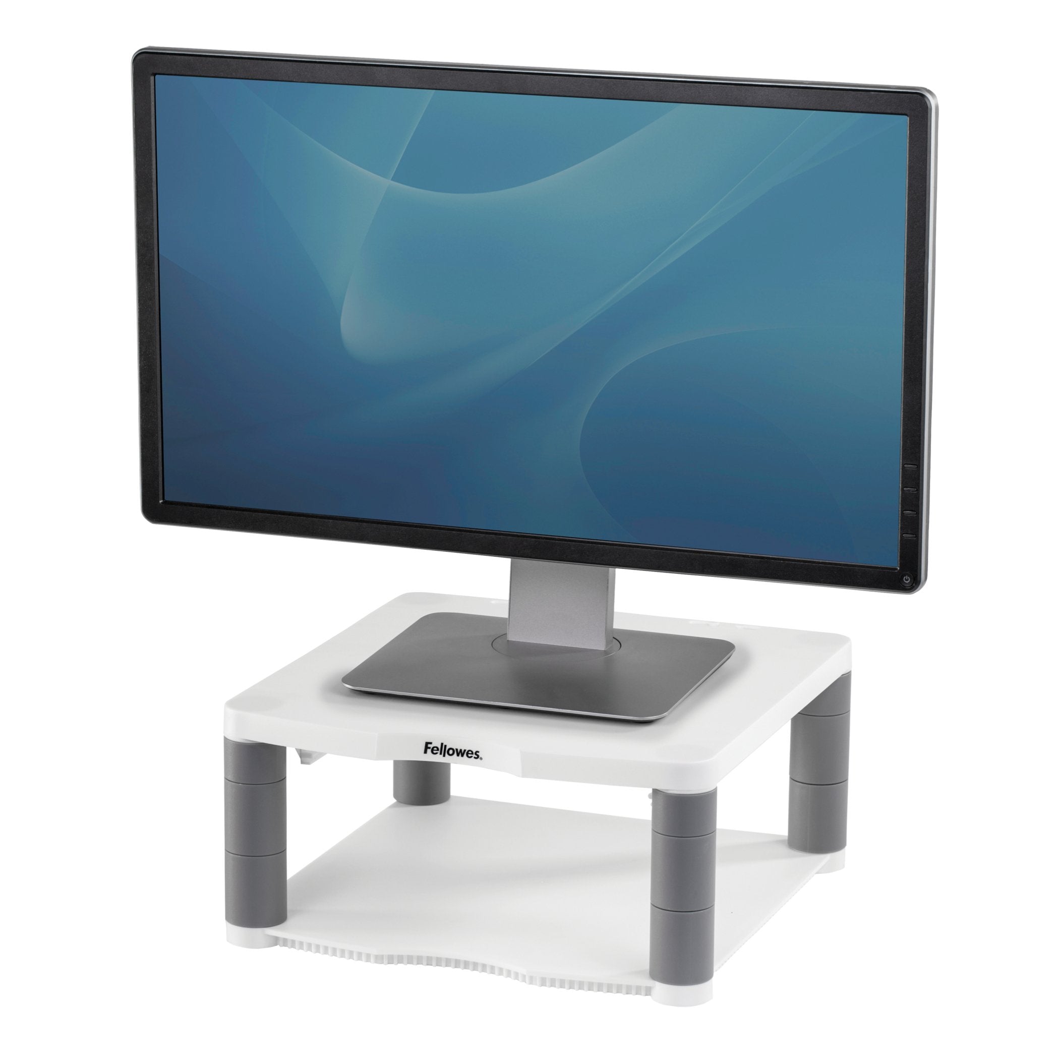 Fellowes Soporte Para Monitor Premium - Ajustable En 5 Alturas - Hasta 36kg - Color Gris