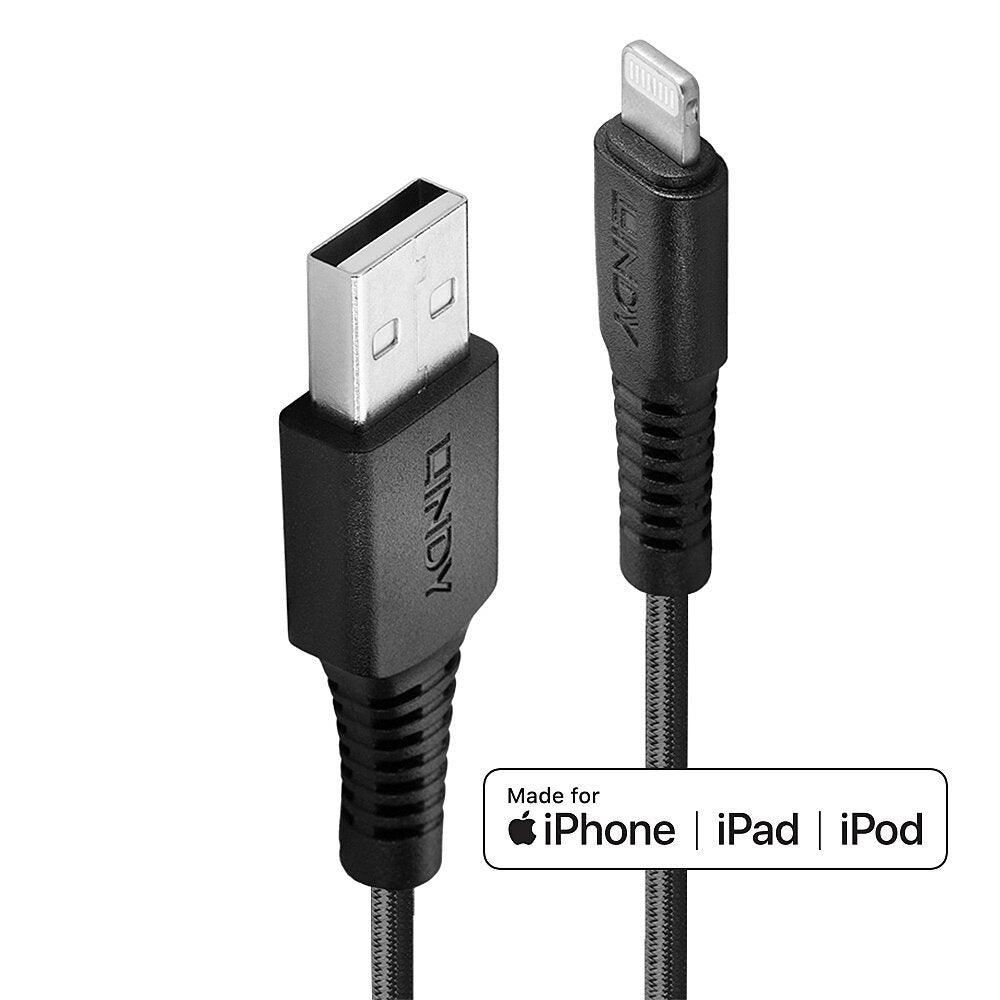 Lindy 31292 Cable De Conector Lightning 2 M Negro