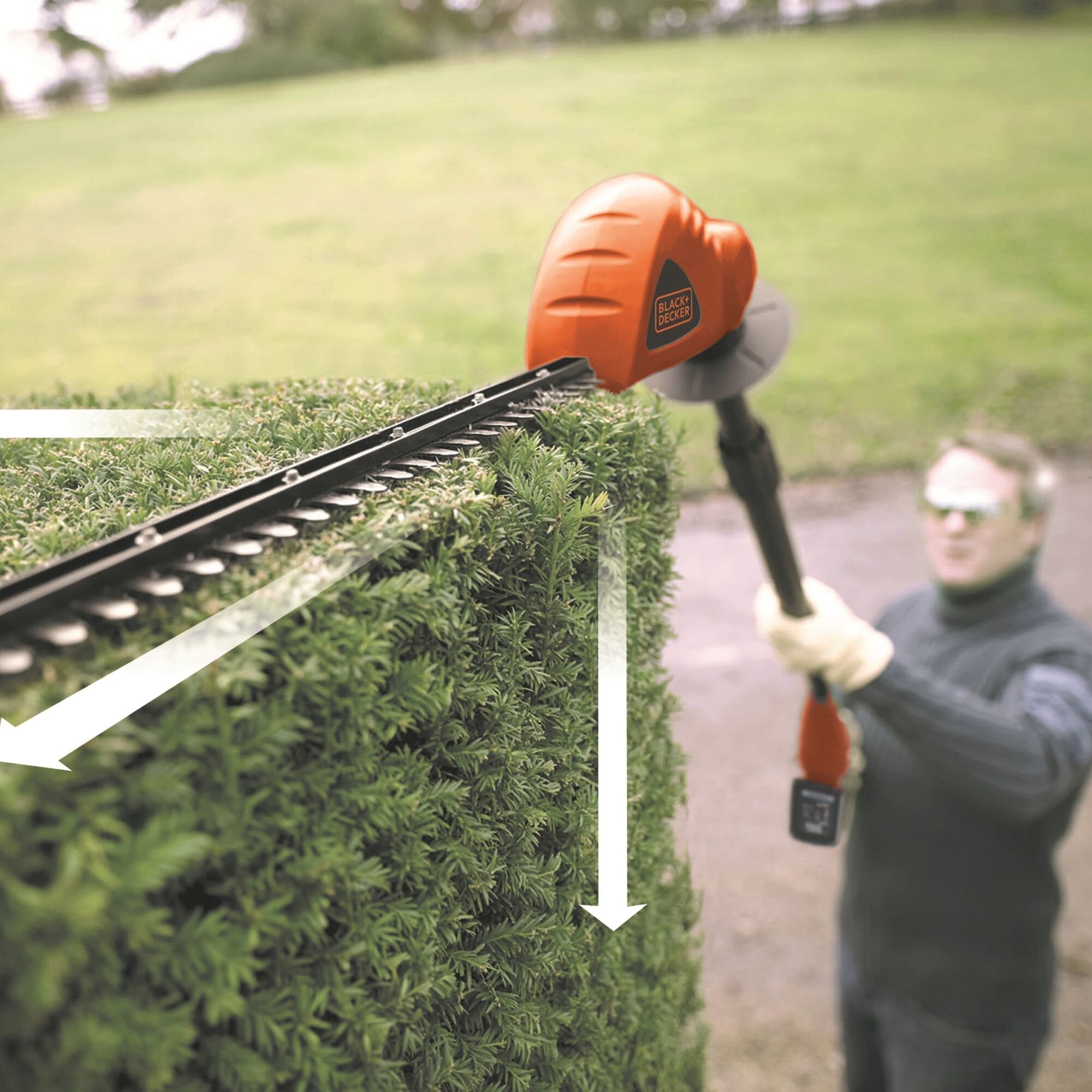 Black+Decker Cortasetos De Pértiga Inalámbrico Gtc1843l20, 18 Voltios Gtc1843l20-Qw