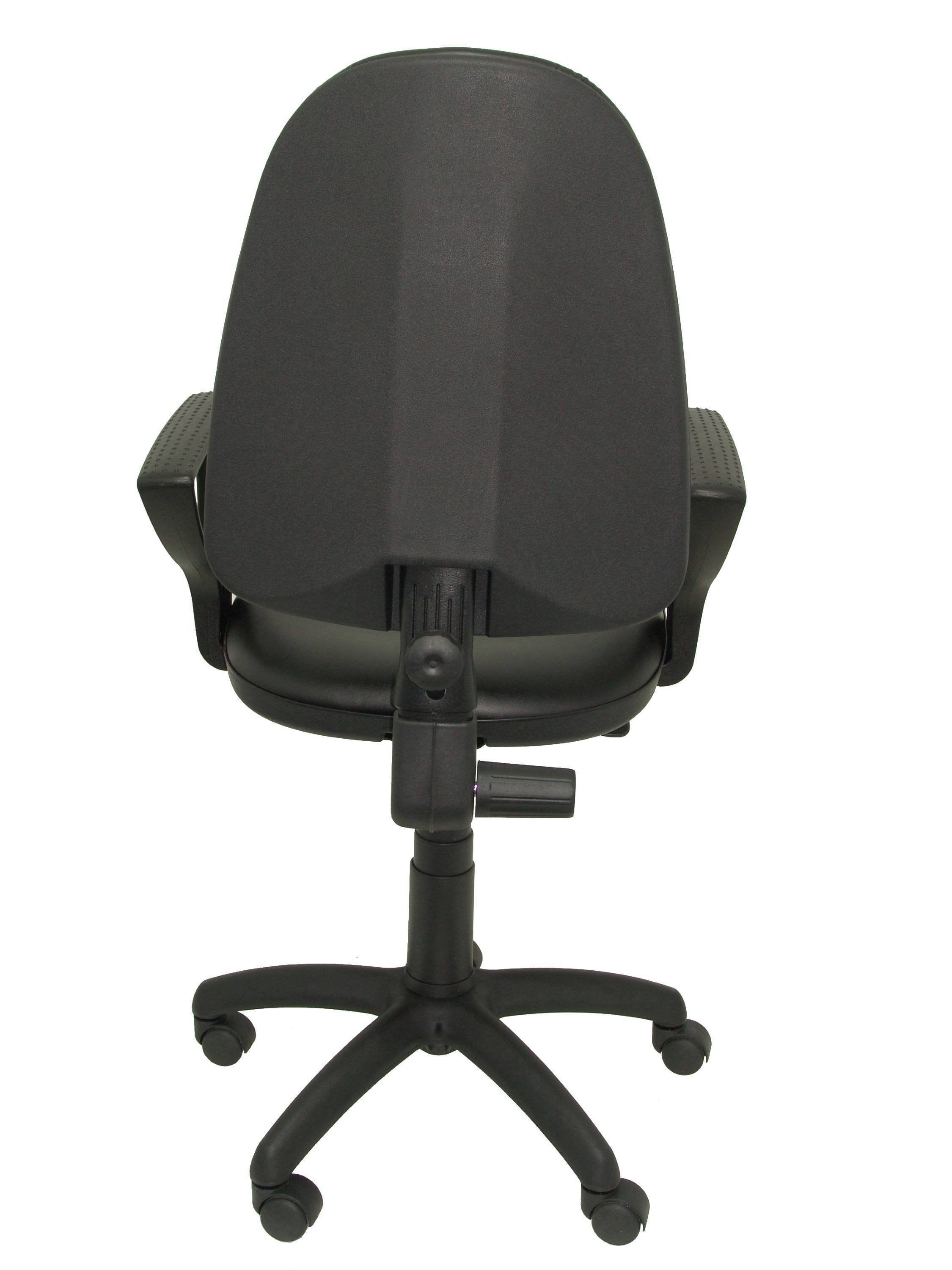 Silla Ayna Similpiel Negro Con Brazos