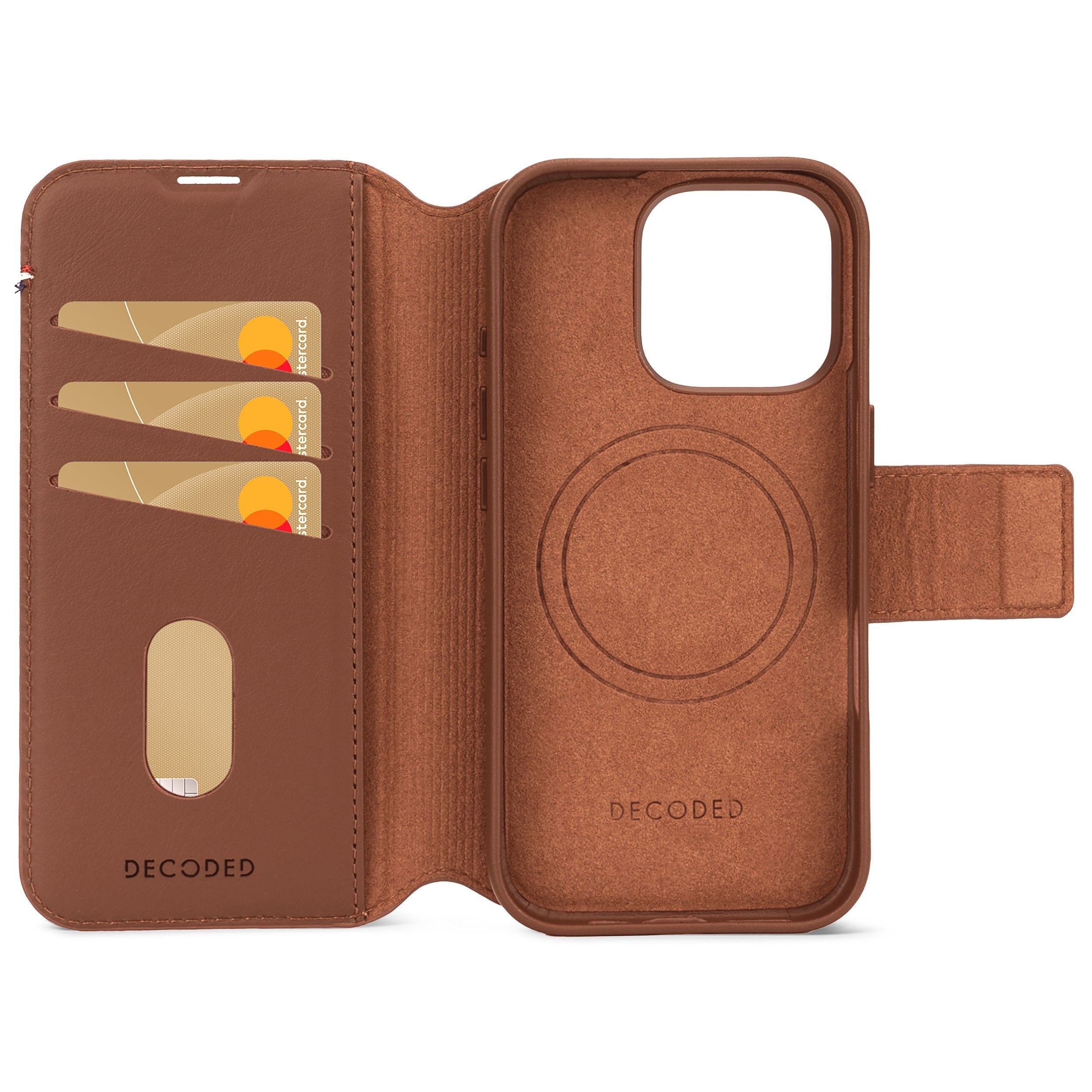 Decoded Leather Detachable Wallet Funda Para Iphone 16 Pro 16 Cm (6.3") Funda Cartera Marrón