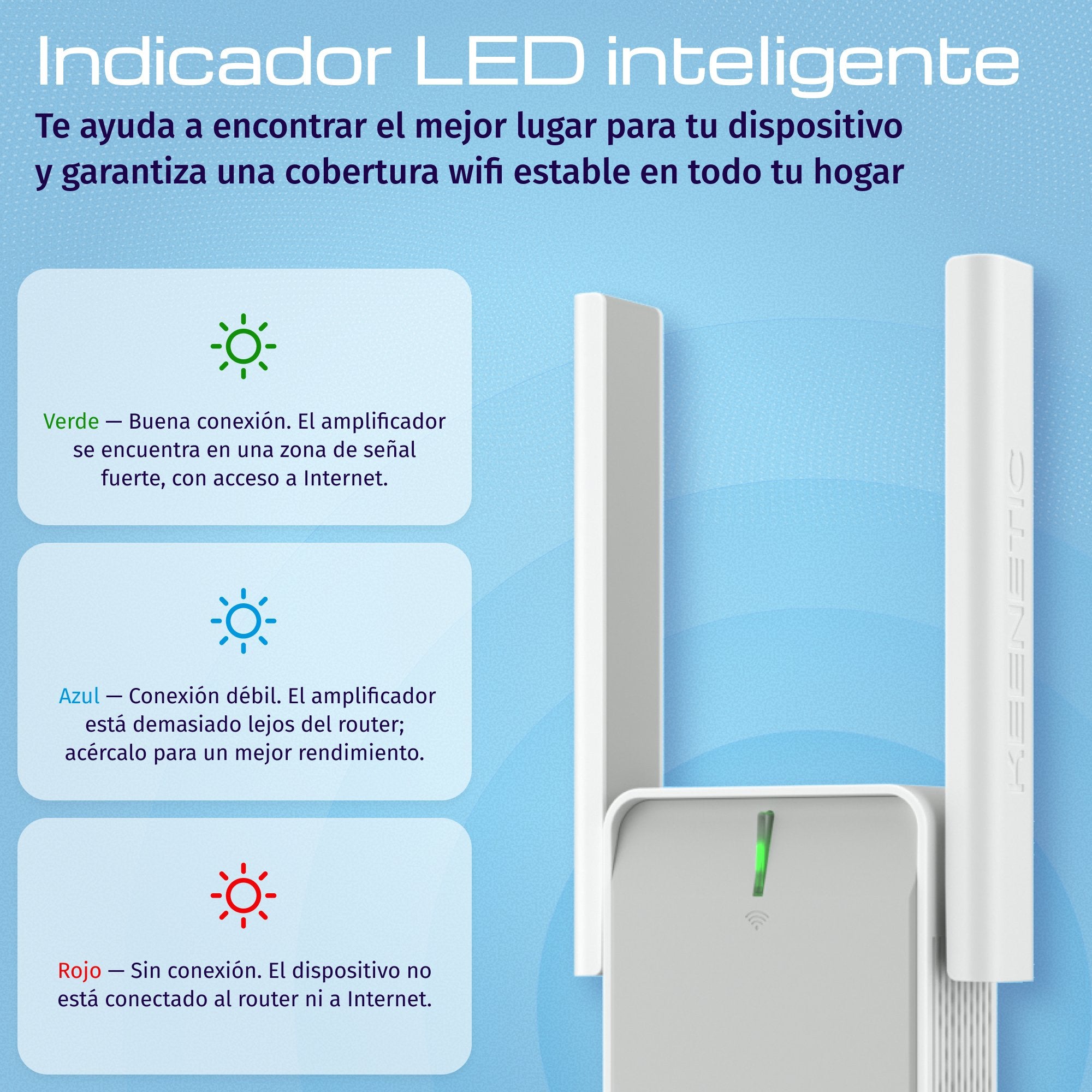 EAN 4897082922063 - Keenetic Buddy 4 (KN-3211) Repetidor de red Blanco, Gris 100 Mbit/s imagen 5