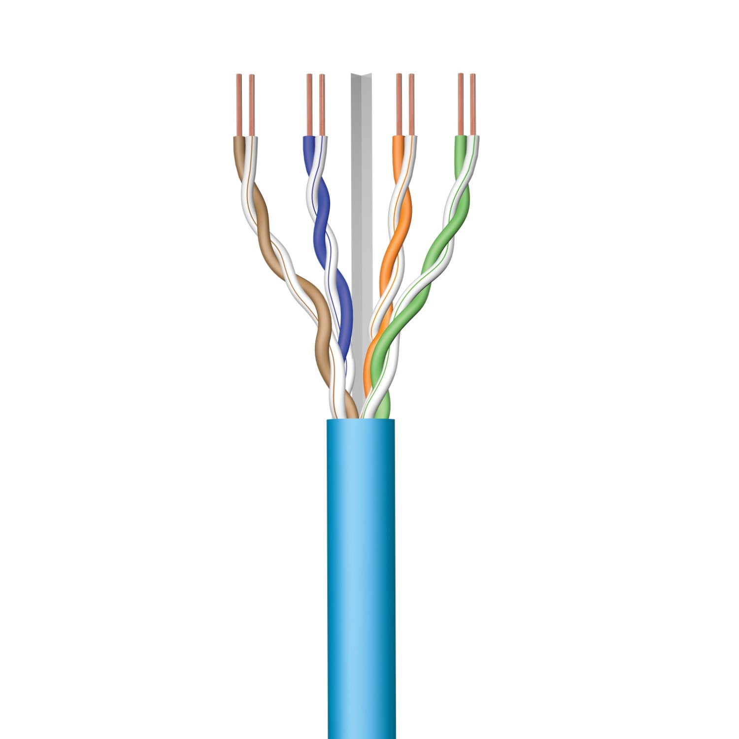 Ewent Im1224 Cable De Red Azul 305 M Cat6a U/Utp (Utp)