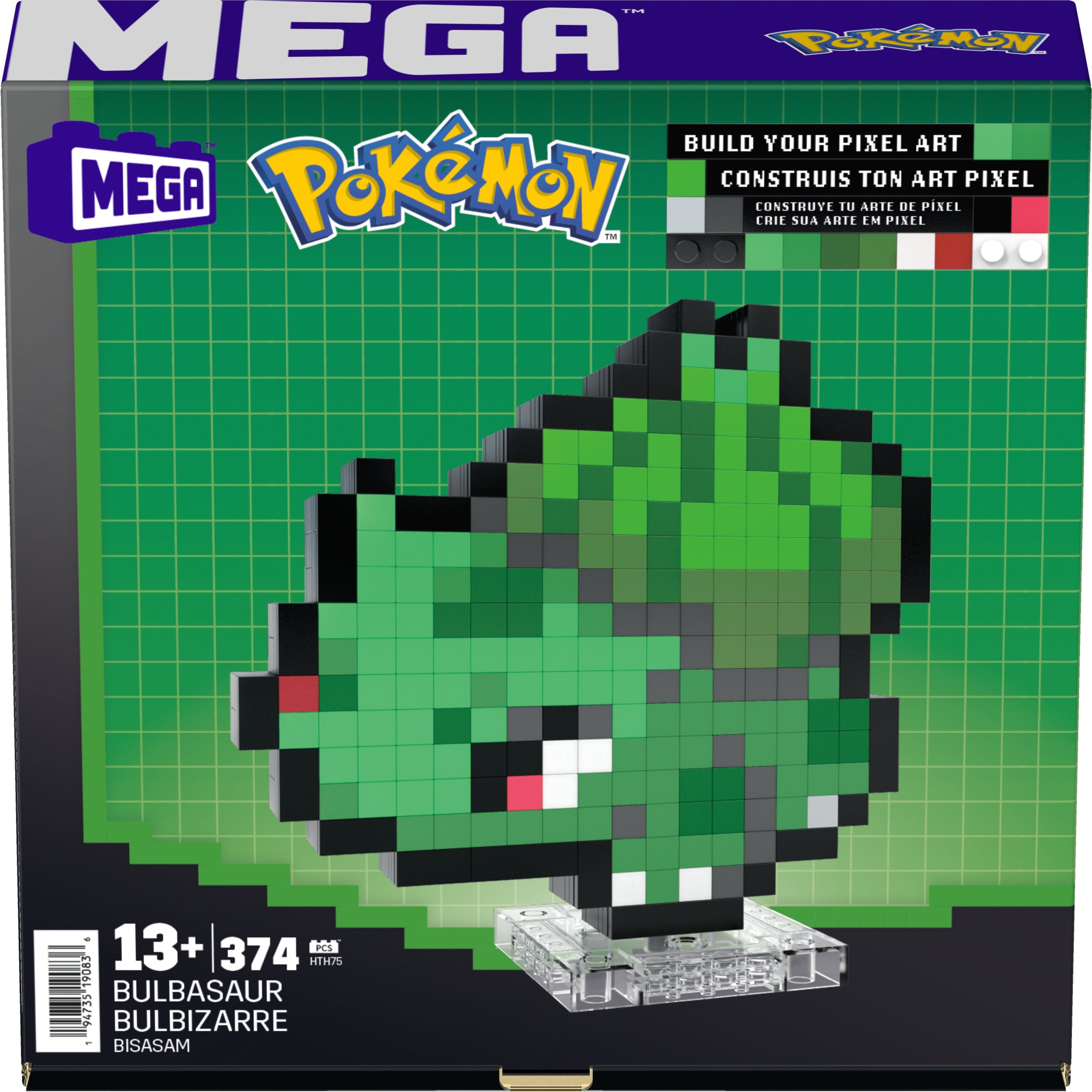 Mattel Mega Pokémon Bisasam Pixel Art Hth75