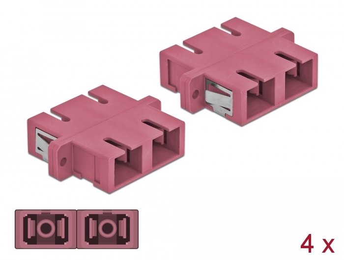 Lwl Kupplung Sc Duplex Buchse Zu Sc Duplex Buchse Multimode 4 Stück Violett