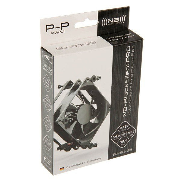 Noiseblocker Blacksilentpro P-P Carcasa Del Ordenador Ventilador 8 Cm Negro
