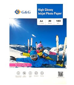 G&G Papel Fotográfico 180g 20 Hojas A4