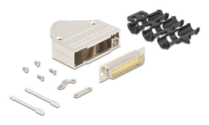 Sub-D Steckergehäuse 25 Pin Aus Metall Inklusive Steckerverbinder Stecker Und Montagematerial