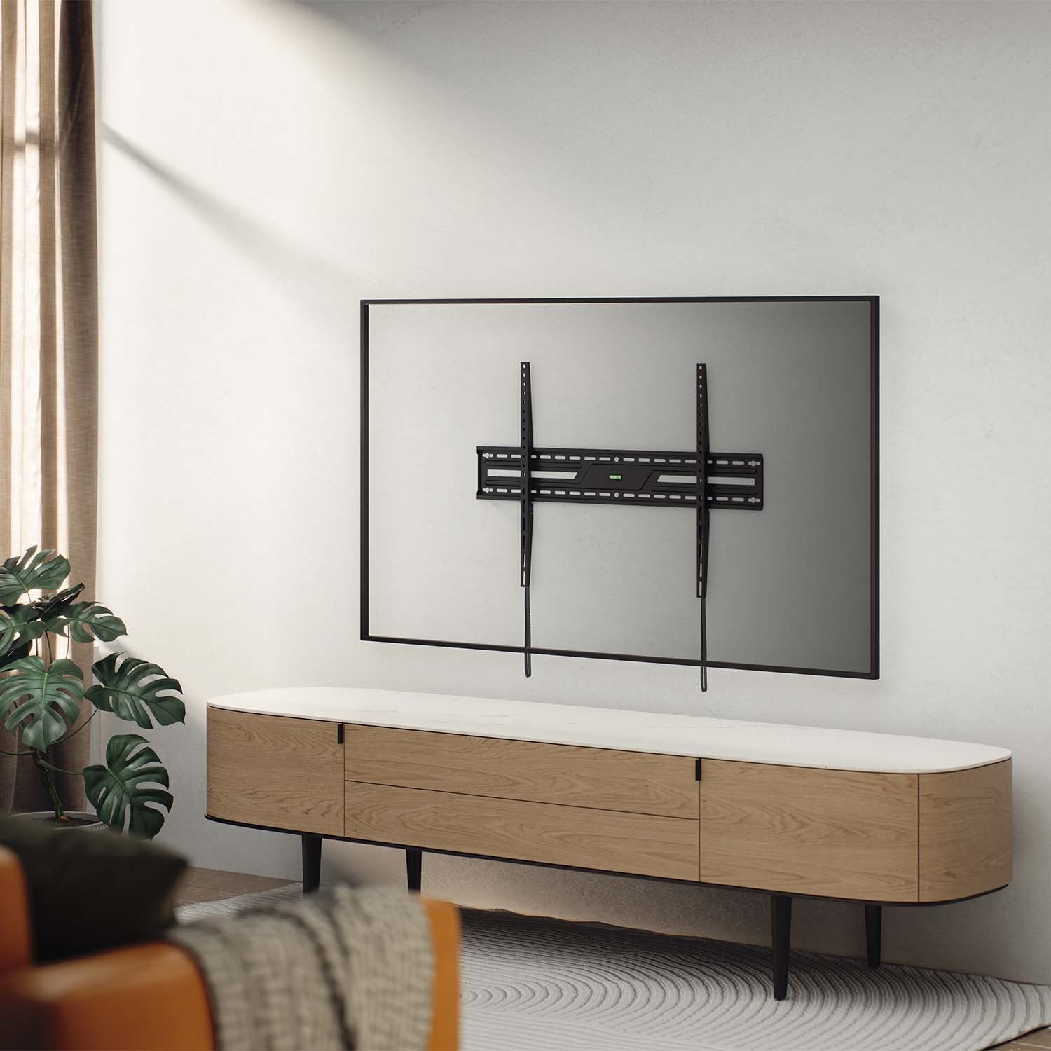 Aisens Soporte Eco Ultra Delgado Para Monitor/Tv 75kg De 43-100, Negro