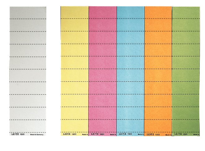 Esselte Leitz Etiquetas Para Archivador - Con Register - Blanco