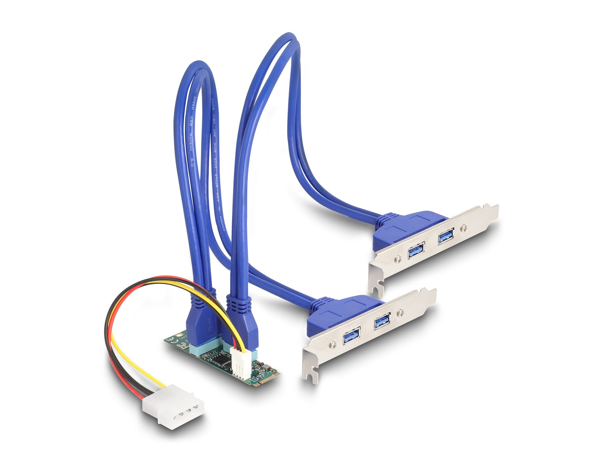 Konverter M.2 Key B+M Stecker Zu 4 X Usb 5 Gbps Typ-A Buchse Mit 50 Cm Cable