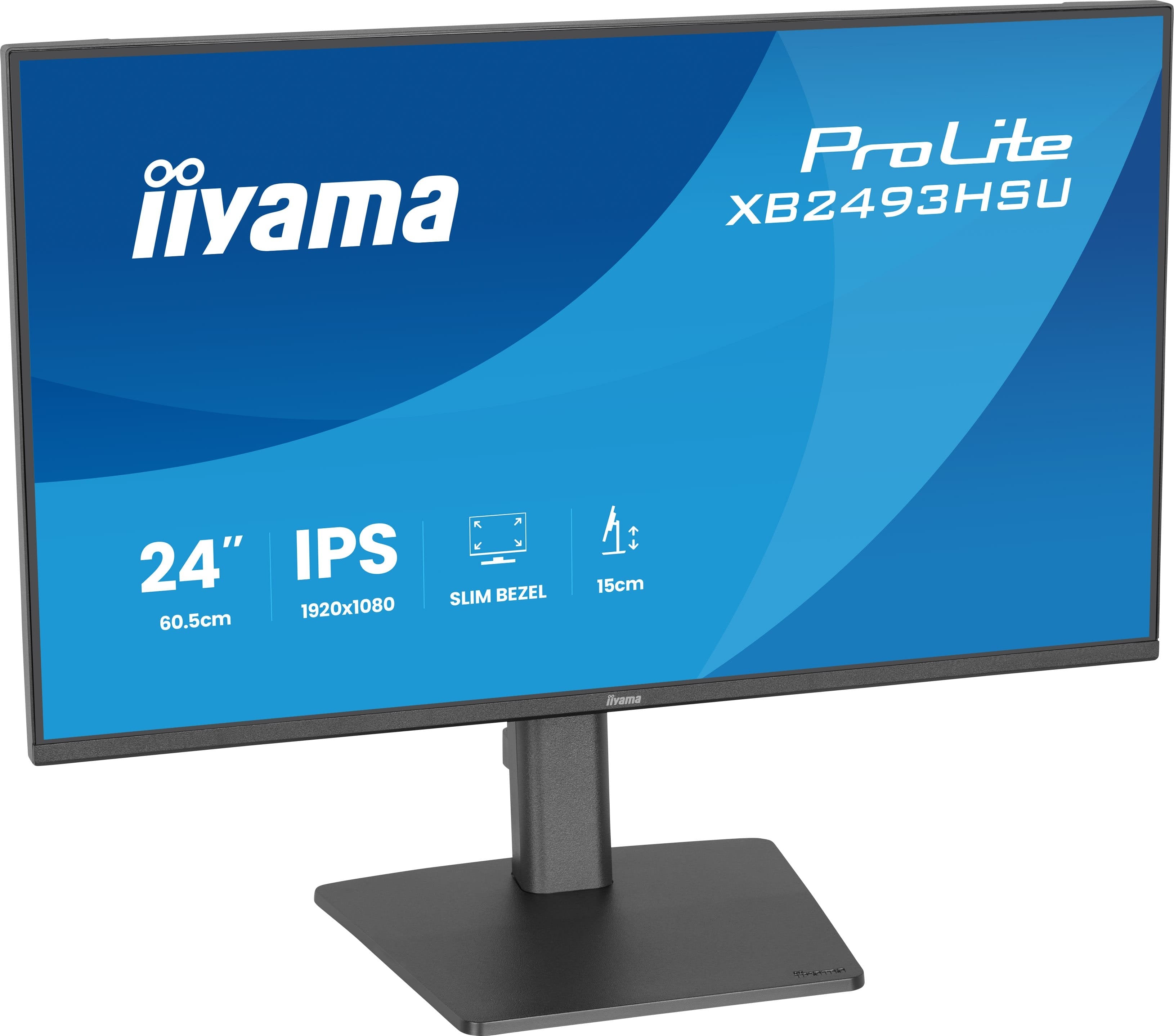 Iiyama 60.5cm 24" Xb2493hsu-B1 16:10 Hdmi+Dp+2xusb Ips