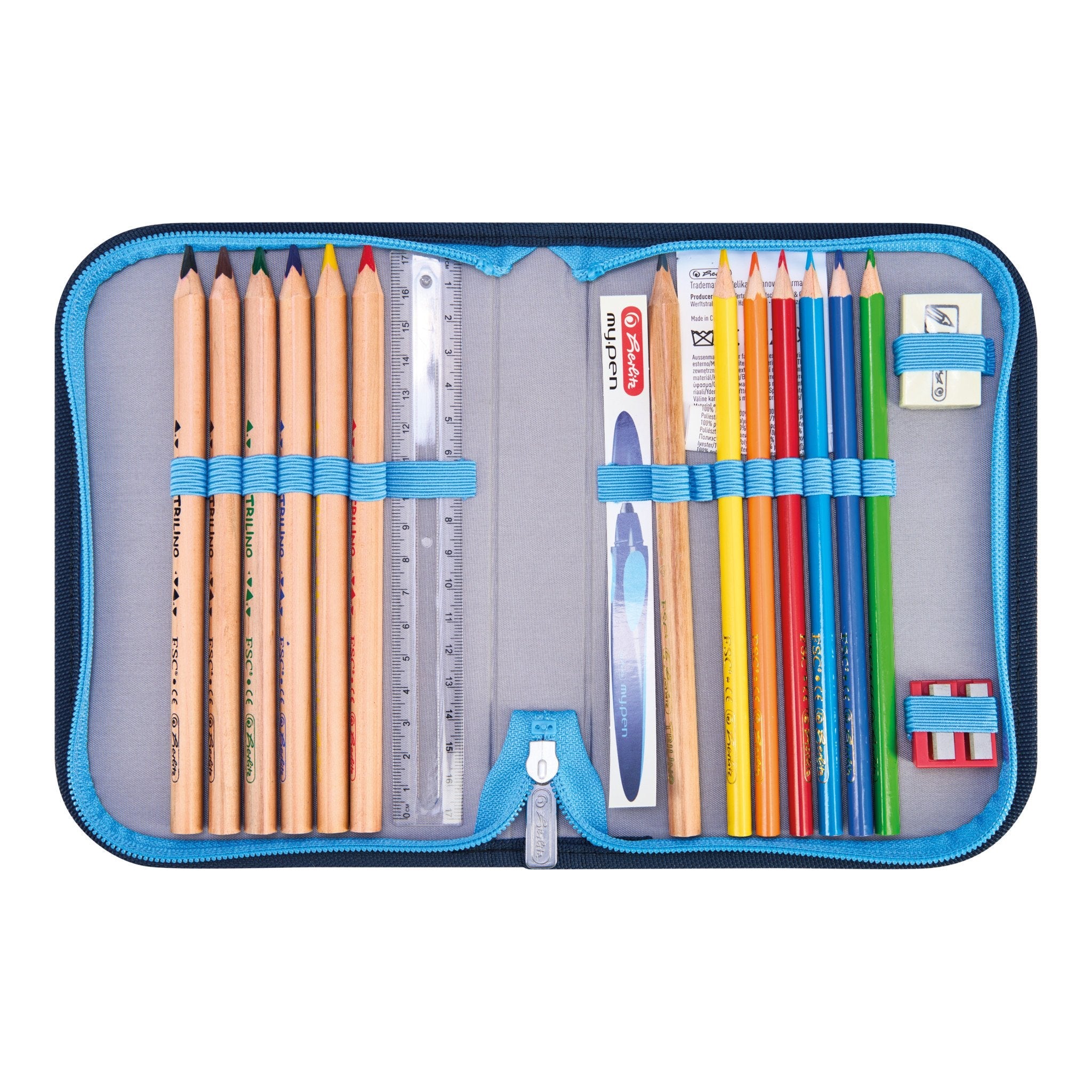 EAN 4008110396354 - Herlitz FiloActive XL Plus Cosmic juego de mochila escolar Niño Poliéster Azul, Azul oscuro imagen 12