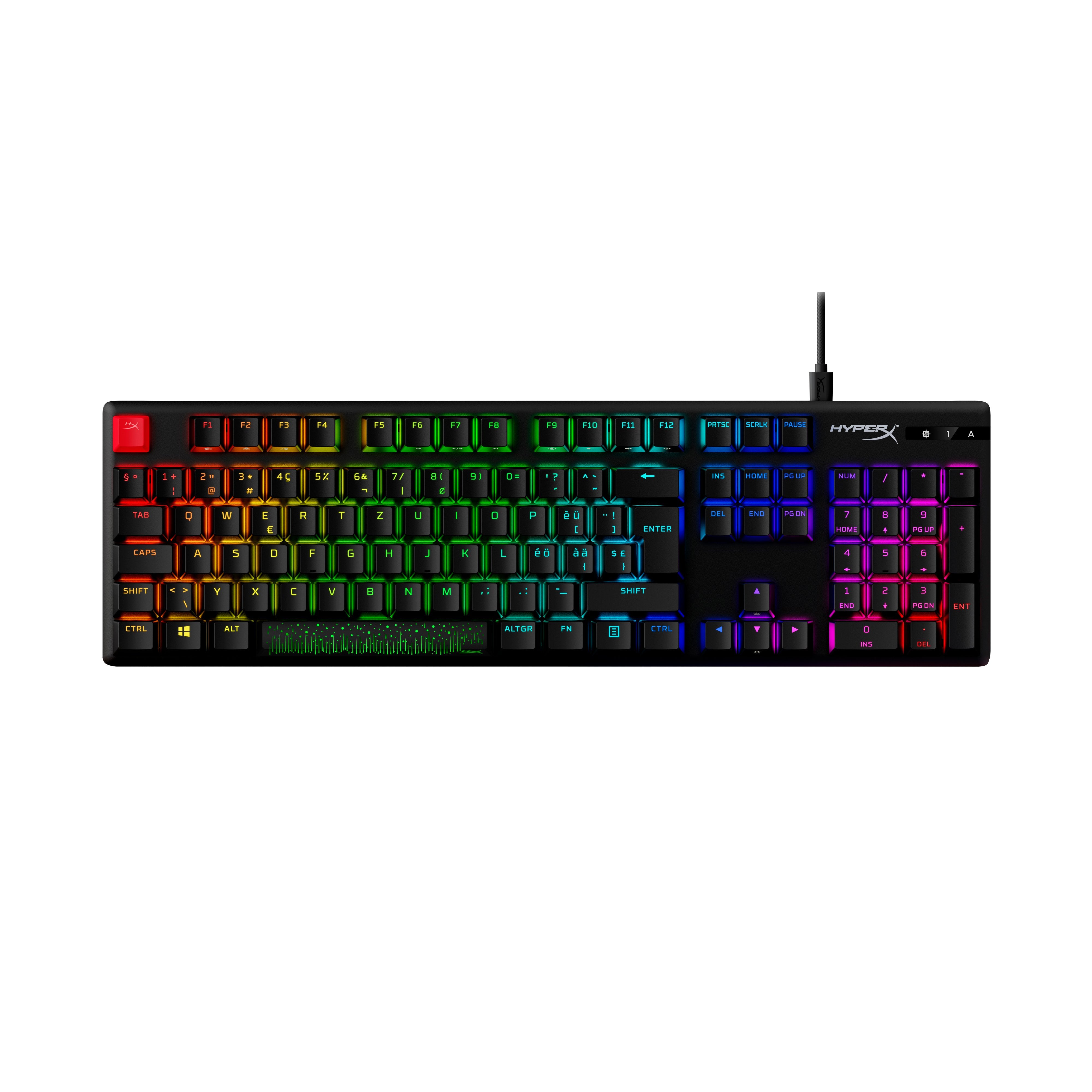 EAN 0196337969704 - HyperX Alloy Origins PBT HX Red Gaming Keyboard teclado Juego USB No Negro imagen 1