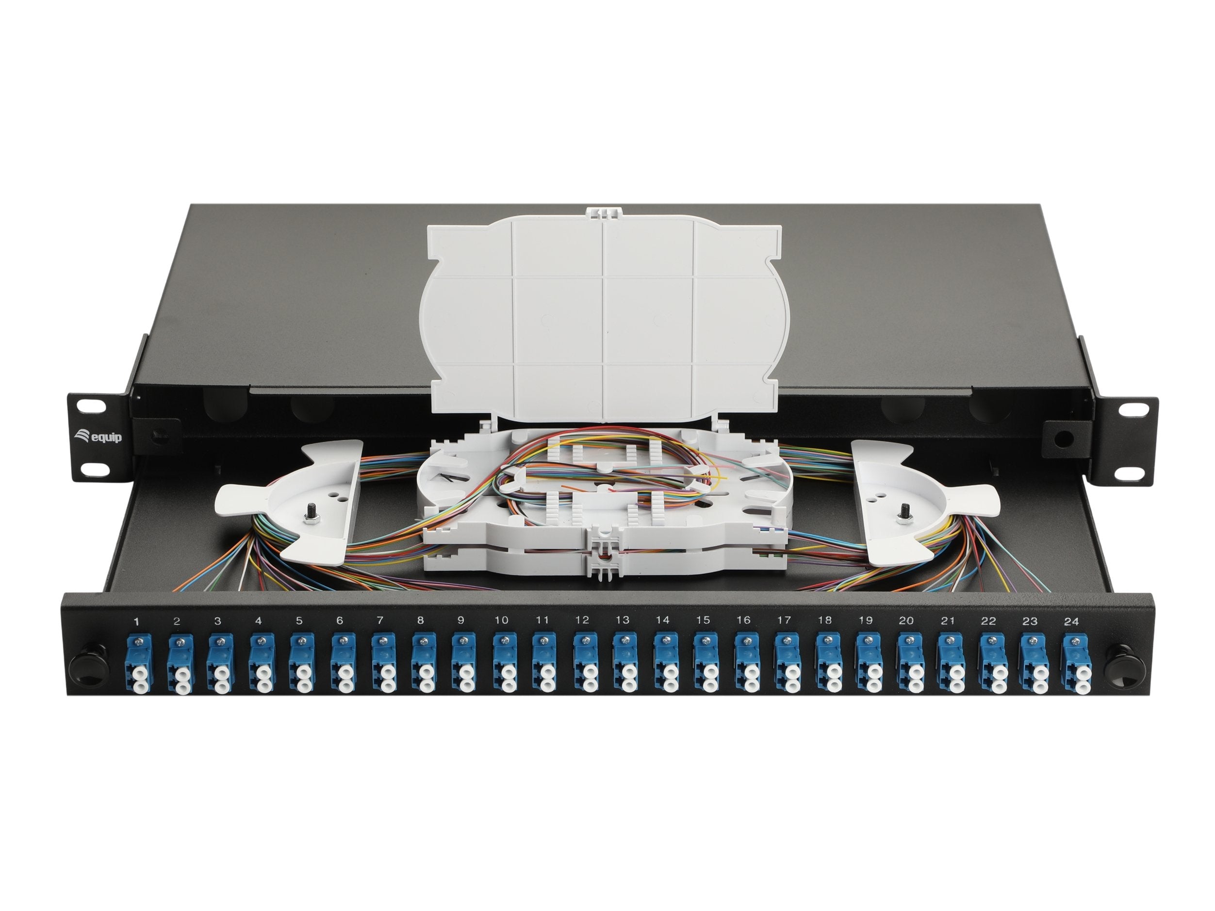 Equip Lwl-Spleisskamen 24-Port Lc-Duplex Os2 1u Komplett Sw