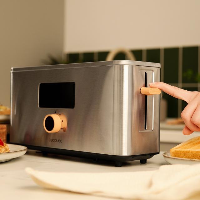 EAN 8435484048453 - Cecotec 04845 tostadora 7 2 rebanada(s) 1000 W Acero inoxidable imagen 8