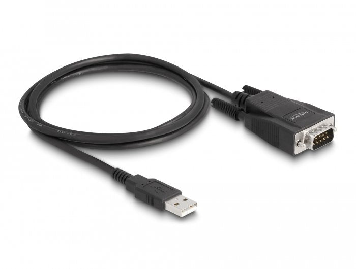 Delock 64222 Adaptador Usb 2.0 Tipo-A Macho A 1 X Serie Rs-232 D-Sub 9 Macho Con Tornillos Y Tuercas Protección Esd