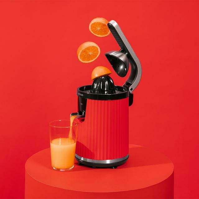 EAN 8435484038997 - Cecotec Xqueeze RetroJuice 600 Exprimidor lenta 600 W Negro, Rojo, Acero inoxidable imagen 4