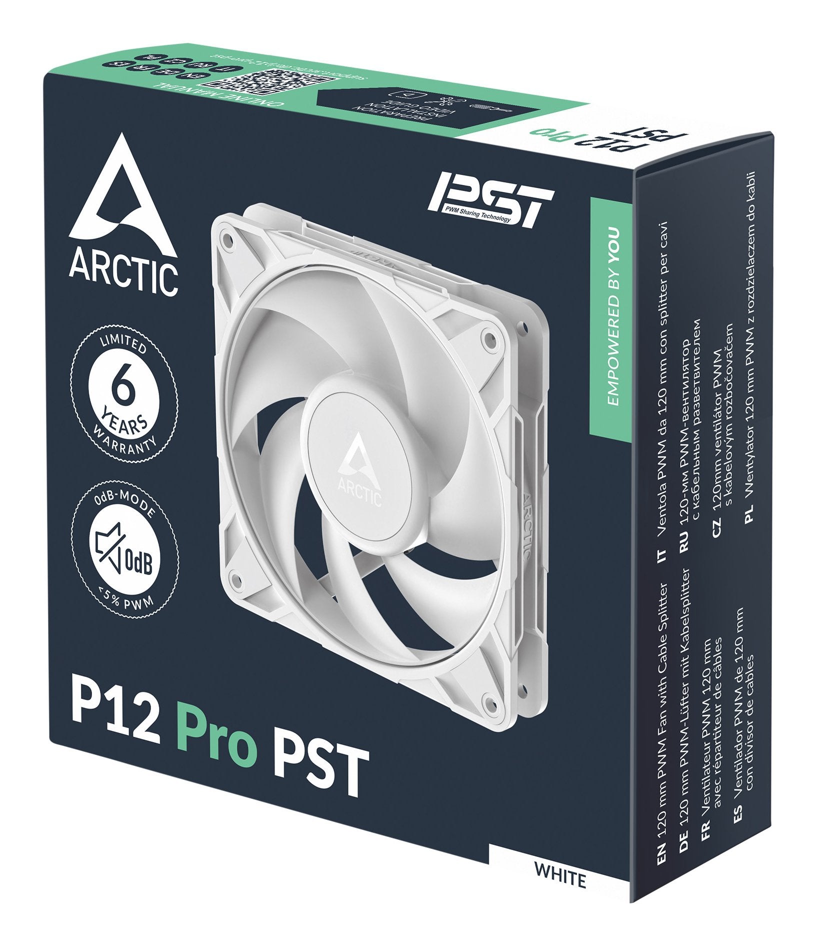 EAN 4895265000102 - ARCTIC Freezer P12 Pro PST (White) Carcasa del ordenador Ventilador 12 cm Blanco 1 pieza(s) imagen 6
