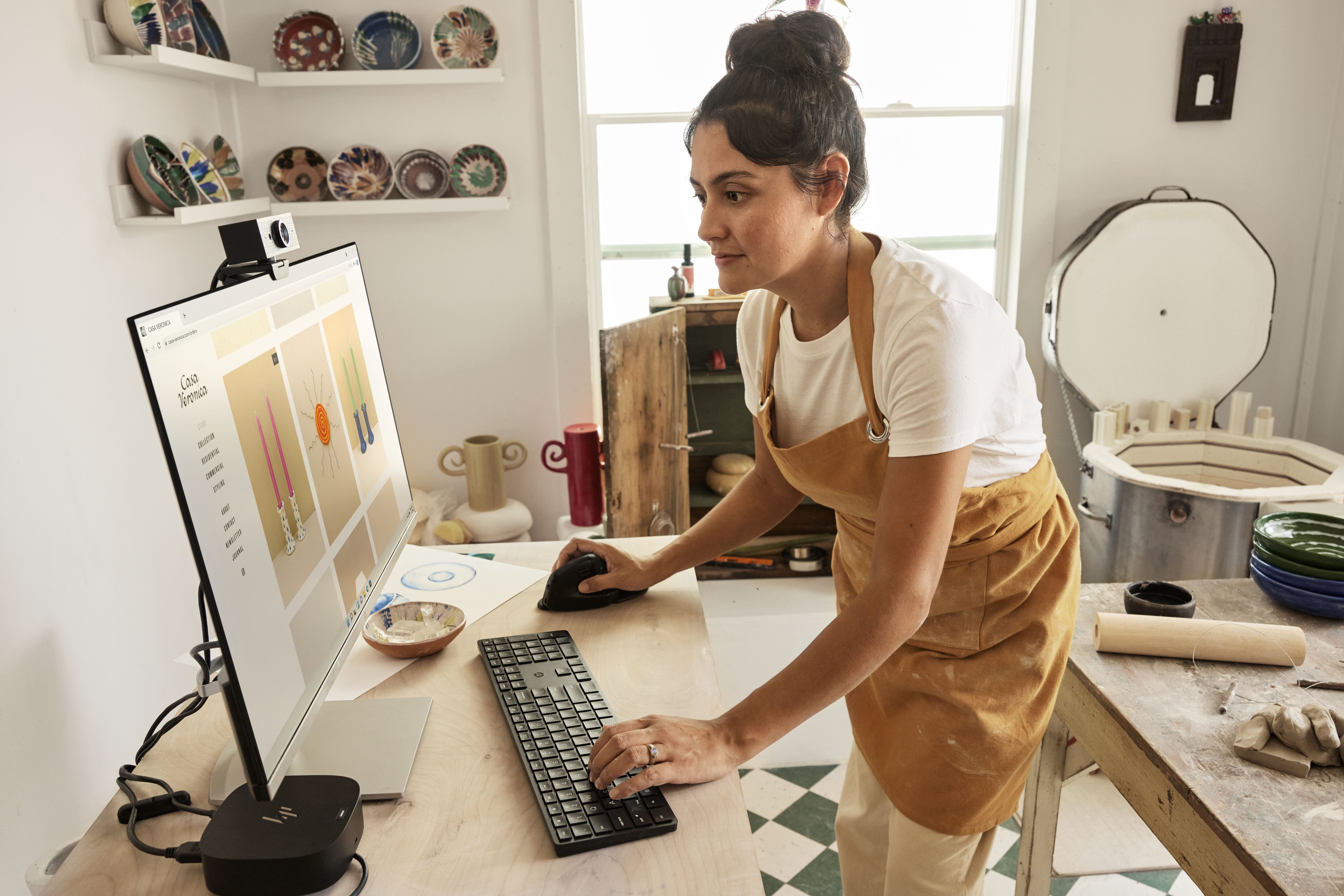 EAN 196188160466 - HP 455 PROGRAMMABLE WIRELESS KEYBOARD (FR) - Tastatur teclado Hogar RF inalámbrico Negro imagen 4