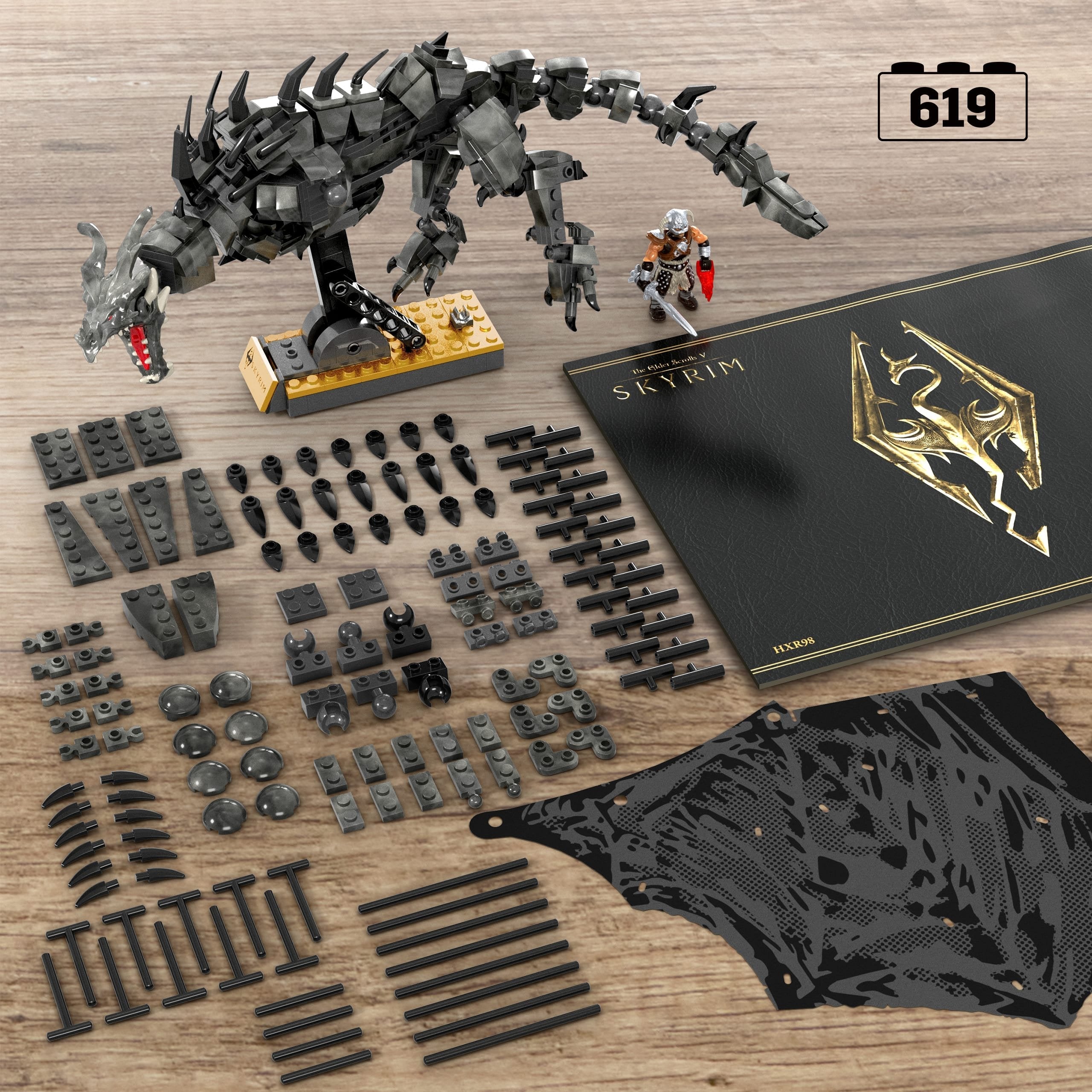 Mattel Mega Showcase Skyrim Set, Construction Toy Hxr98