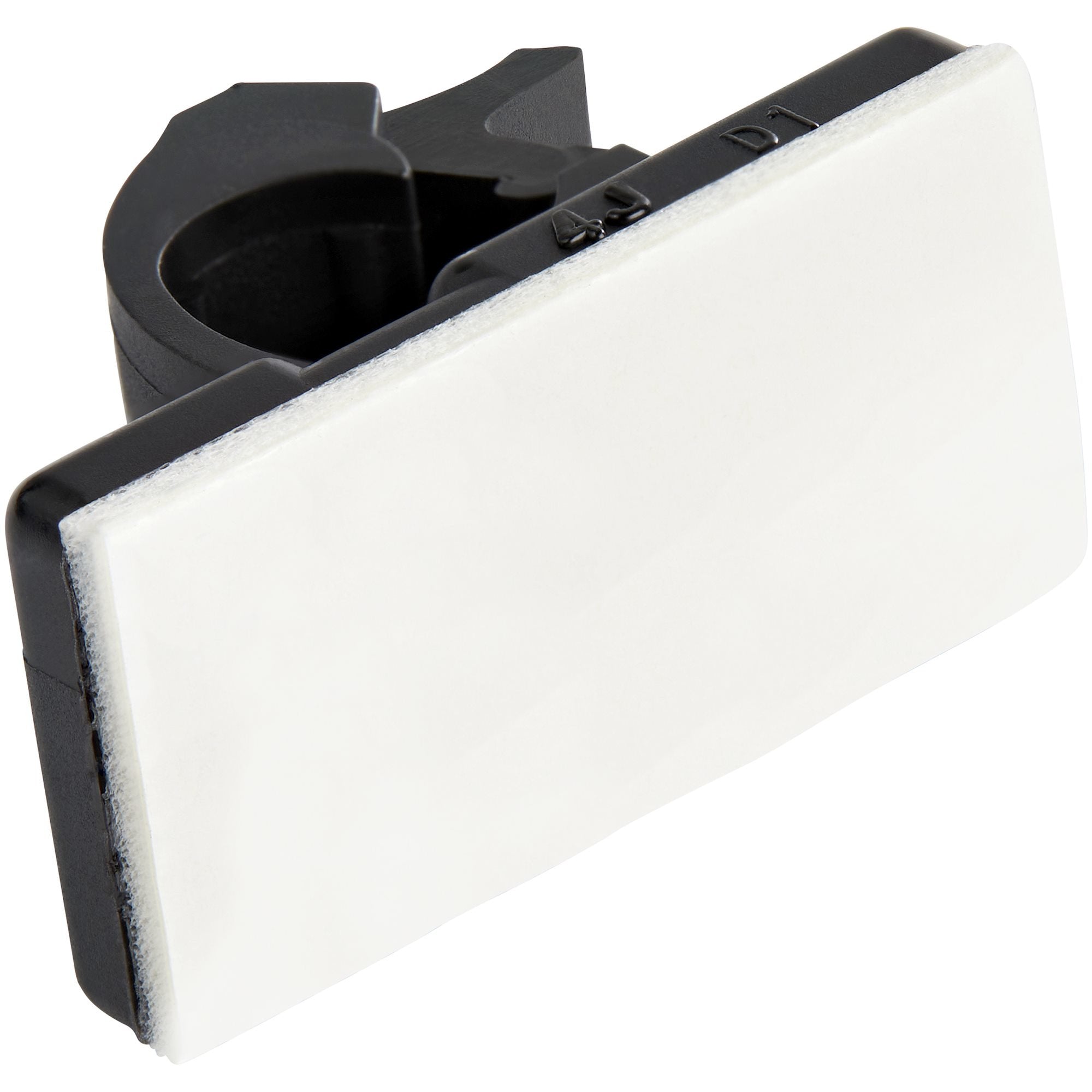 Startech.Com 100 Clips De Gestión De Cableado Adhesivos - Negro - Organizador De Cableado Para Escritorios/Oficinas - Mordaza De Nylon Autoadhesiva Con Clasificación Contra Fuego Ul/94v-2