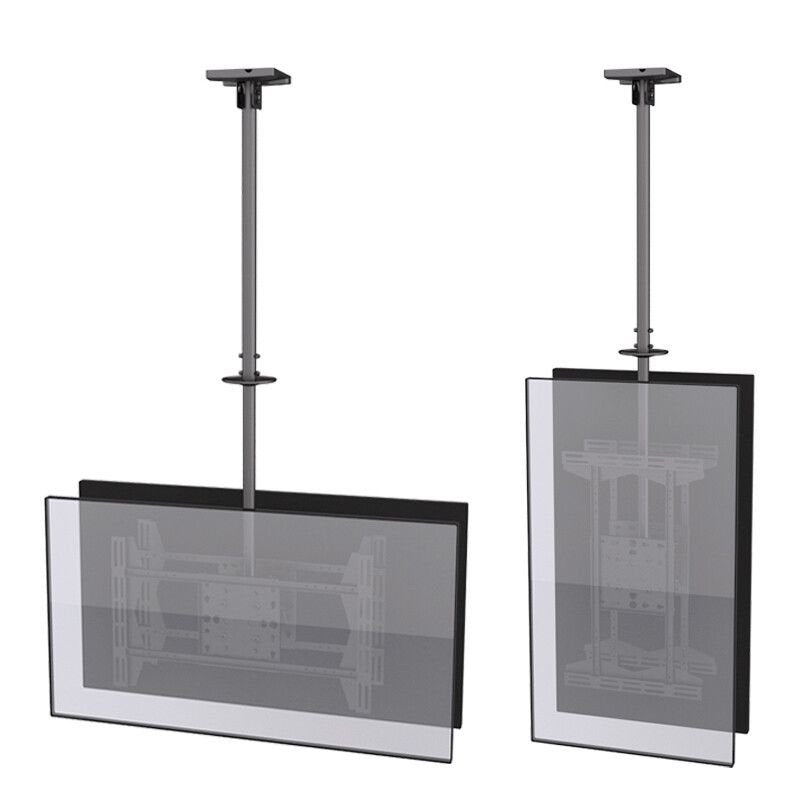 Equip Soporte De Techo Profesional Para 2 Pantallas Tv De 39"-75" - Inclinable Y Giratorio - Gestion De Cables - Peso Max 40kg X Soporte - Vesa 600x400mm