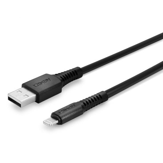 Lindy 31320 Cable De Conector Lightning 1 M Negro