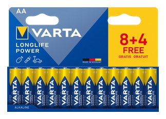 Varta Batterie Longlife Power Aa Neu 12m. 8+4